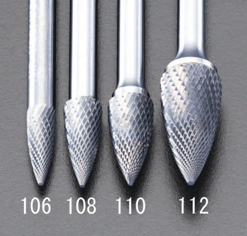 ESCO（エスコ） 6x16mm/6mm軸 [Coated]超硬バー EA819VF-106