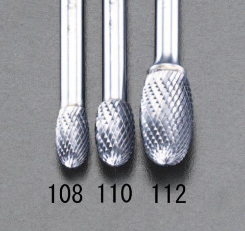 ESCO（エスコ） 12x22mm/6mm軸 [Coated]超硬バー EA819VG-112