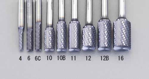 ESCO（エスコ） 6x19mm/6mm軸 [Coated]超硬バー(End Cut) EA819VJ-6