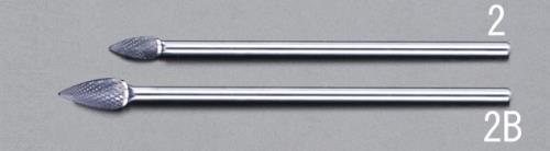 ESCO（エスコ） 12x25x175mm/6mm軸 [Coated]超硬バー EA819VL-2B