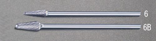 ESCO（エスコ） 12x30x180mm/6mm軸 [Coated]超硬バー EA819VL-6B
