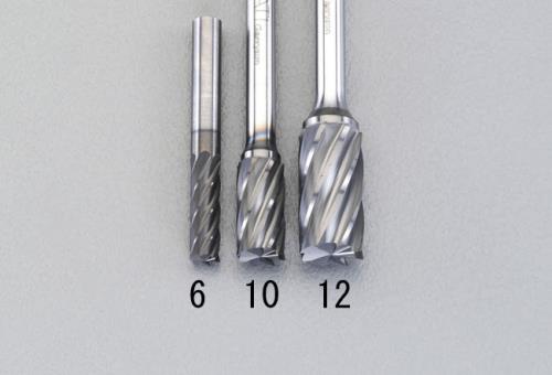 ESCO（エスコ） 6x19mm / 6mm軸 [Coated]超硬バー(ｱﾙﾐ用) EA819VW-6