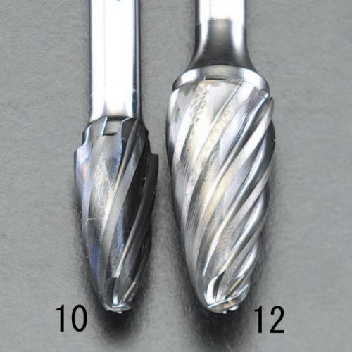ESCO（エスコ） 10x19mm / 6mm軸 [Coated]超硬バー(ｱﾙﾐ用) EA819VY-10