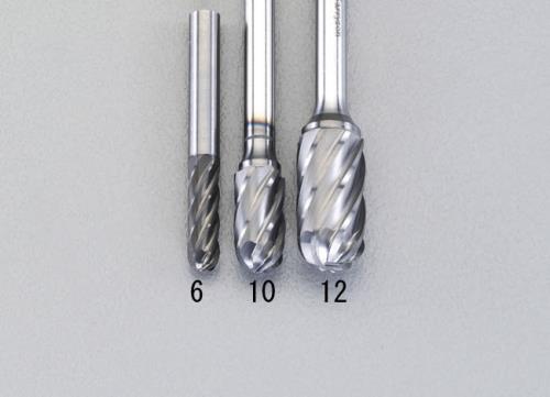 ESCO（エスコ） 10x19mm / 6mm軸 [Coated]超硬バー(ｱﾙﾐ用) EA819VZ-10