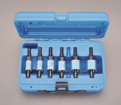 ESCO（エスコ） 21-33mm/6本組 ﾎｰﾙｿｰｾｯﾄ(六角軸/電気工事用 EA823JA