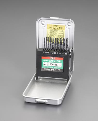 ESCO（エスコ） 3.0x6.5mmﾄﾞﾘﾙｾｯﾄ[真円･高耐久](10本組/HSS EA824BM-110