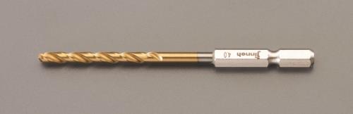 ESCO（エスコ） 3.8mm ドリルビット(ﾁﾀﾝｺｰﾄ/六角軸) EA824BR-3.8