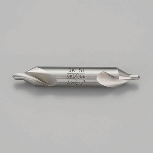 ESCO（エスコ） 4.0x 69mm/60ﾟ ｾﾝﾀｰﾄﾞﾘﾙ(軸 10 mm/SKH51) EA824EA-4