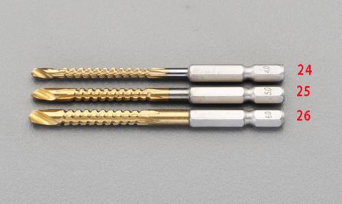 ESCO（エスコ） 4.0x 95mm ジグソードリル(HSS/ﾁﾀﾝｺｰﾄ) EA824JB-24