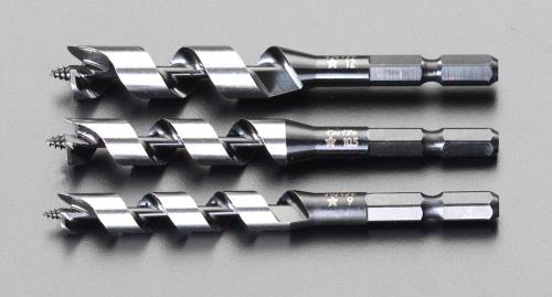ESCO（エスコ） 6-12mm オーガービット(3本組･1/4'六角軸) EA824WH