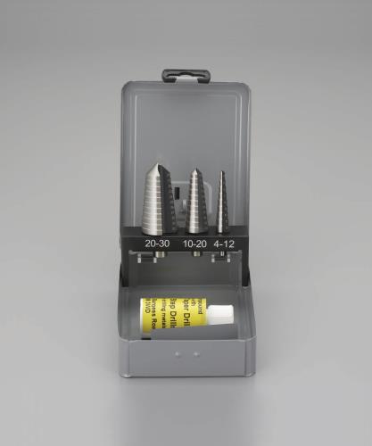 ESCO（エスコ） 4-30mm ステップドリル(3本組・HSS) EA825GC