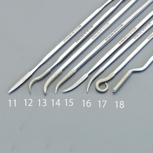 エスコ　EA826VJ-2 140mm ダイヤモンドヤスリ(半丸・3本組/粗・中・細目)