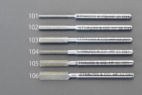 ESCO（エスコ） 2.3 x 50mm ﾀﾞｲﾔﾓﾝﾄﾞ鑢(三角･ｼｮｰﾄ/#140) EA826VM-104