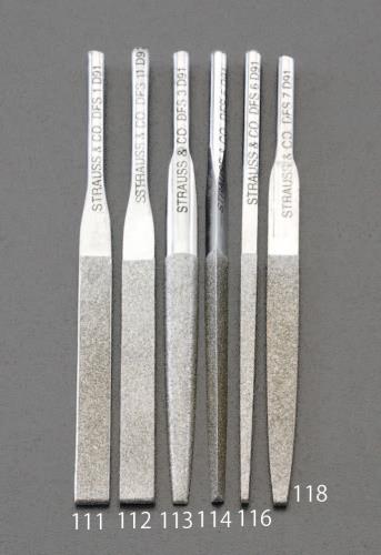 ESCO（エスコ） 3.6 x 85mm ﾀﾞｲﾔﾓﾝﾄﾞ鑢(三角･ｼｮｰﾄ/#200) EA826VM-114