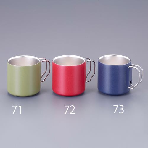 ESCO（エスコ） 330ml マグカップ(ｽﾃﾝﾚｽ製/OD) EA913XC-71