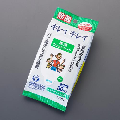 ESCO（エスコ） 150x200mm 除菌ウエットシート(30枚) EA922HA-67