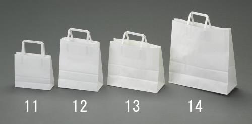 ESCO（エスコ） 320x115x320mm 紙袋(白無地/50枚) EA927SA-14