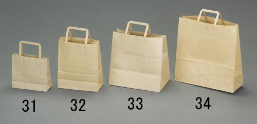 ESCO（エスコ） 200x 90x240mm 紙袋(無地/50枚) EA927SA-32