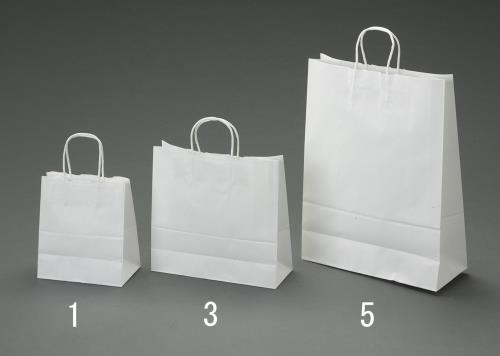 ESCO（エスコ） 450x220x455mm 紙袋(白無地/50枚) EA927SA-6