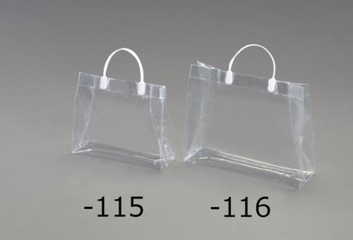 ESCO（エスコ） 380x120x300mm トートバッグ(透明/Lｻｲｽﾞ) EA927SF-116