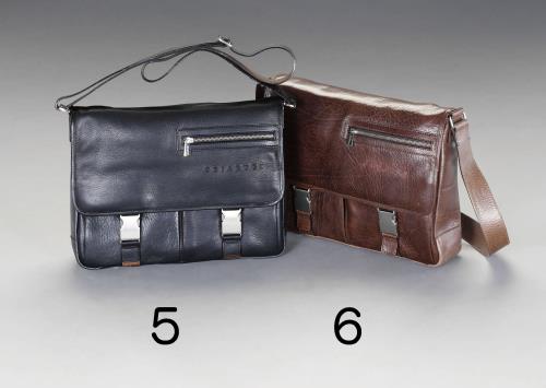 ESCO（エスコ） 360x 80x260mm ｼｮﾙﾀﾞｰﾊﾞｯｸﾞ(本製製/ﾌﾞﾗｯｸ) EA927TC-5