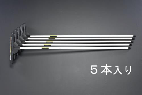 テラモト 400mm 水かき(ｽﾁｰﾙﾊﾝﾄﾞﾙ/5本) CL-369-040-0