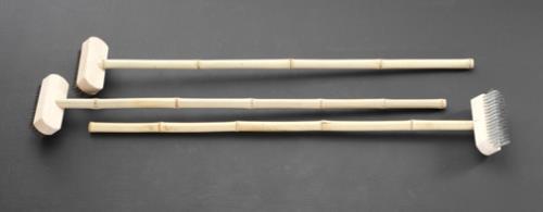 ESCO（エスコ） 180x1130mm デッキブラシ(ｽﾃﾝﾚｽﾜｲﾔｰ/3本) EA928CC-13