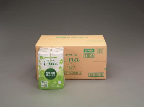 ESCO（エスコ） トイレットペーパー(ﾀﾞﾌﾞﾙ/50m/72ﾛｰﾙ) EA929AD-12