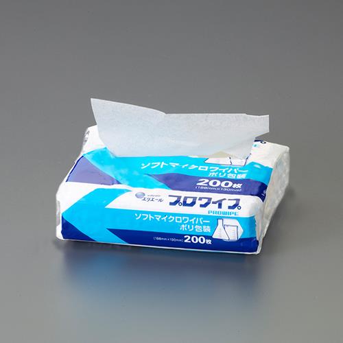 ESCO（エスコ） 130x198mm 工業用ワイパー(200枚) EA929AE-37