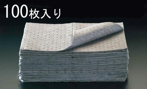 ESCO（エスコ） 410x510x3mm 吸収マット(油・液体用/100枚) EA929DD-11