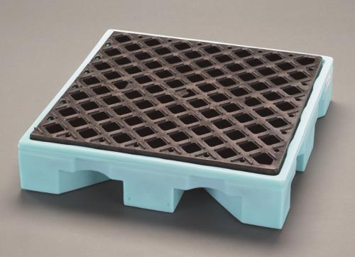 ESCO（エスコ） 657x657x146mm オイルデッキ(耐薬品用) EA929DJ-61