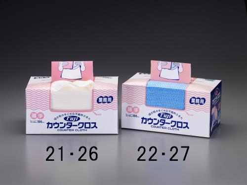 ESCO（エスコ） 600x610mm カウンタークロス(厚手･30枚/青) EA929HG-27