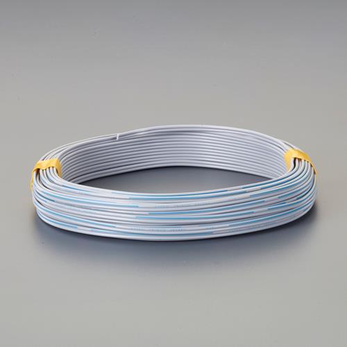 ESCO（エスコ） 0.8mm/2芯/20m ベルコード(単線 灰) EA940AB-6