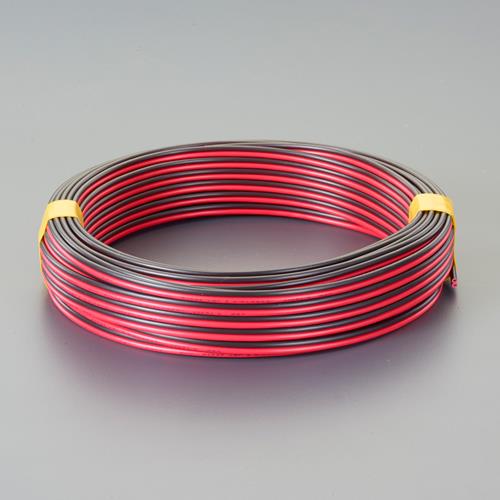ESCO（エスコ） 125V/7Ax50m スピーカーコード(赤/黒) EA940AC-8