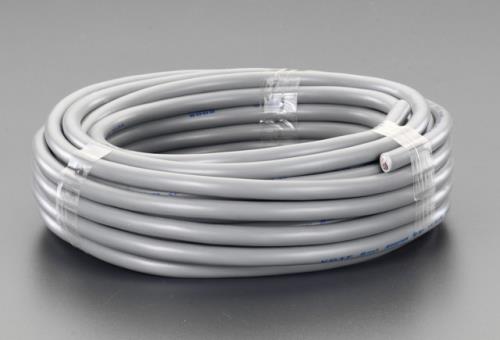 ESCO（エスコ） 300V/12A/ 5m ﾋﾞﾆｰﾙｷｬﾌﾞﾀｲﾔｹｰﾌﾞﾙ(灰) EA940AG-1