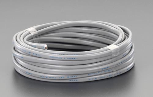 ESCO（エスコ） 300V/17A/ 5m ﾋﾞﾆｰﾙｷｬﾌﾞﾀｲﾔｹｰﾌﾞﾙ(3芯/灰) EA940AG-21