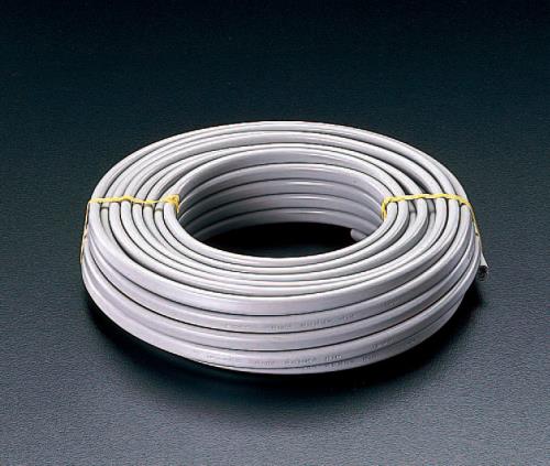 ESCO（エスコ） 2.6mmx2心/600V32A ＶＡケーブル(50m/ｸﾞﾚｰ) EA940AV-23