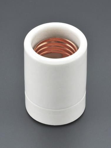 ESCO（エスコ） E 26口金 電球用ソケット(二段式･磁器製) EA940C-34