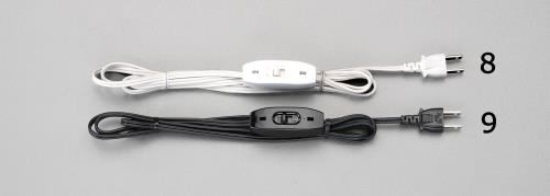 ESCO（エスコ） AC125V/ 7A 中間スイッチ(2mｺｰﾄﾞ付/白) EA940CB-8