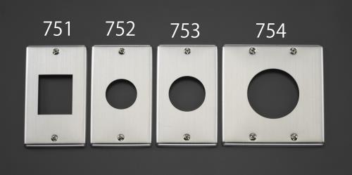 パナソニック（Panasonic） コンセントプレート(角型･ｽﾃﾝﾚｽ製) WN7621K