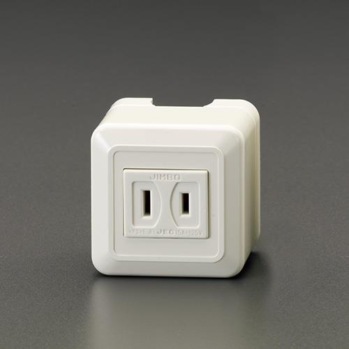 神保電器（JIMBO） 125V/15A コンセント(角型・1口) CSSH-5PW