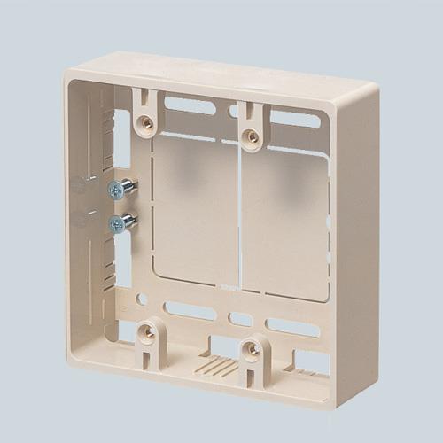 未来工業 [モール用] スイッチボックス(2穴/ﾍﾞｰｼﾞｭ) MSB-2J