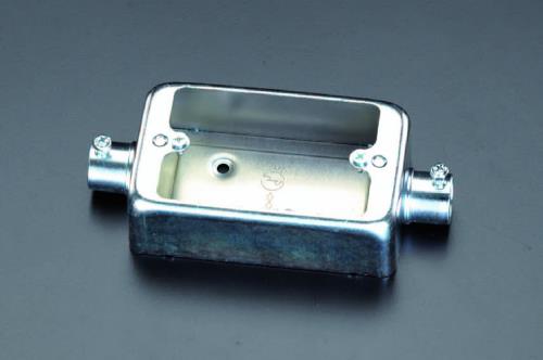 ESCO（エスコ） Ｅ２５ 露出スイッチボックス(2個用) EA940CS-12