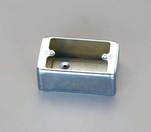ESCO（エスコ） 124x 74x50mm 露出ｽｲｯﾁﾎﾞｯｸｽ(ﾊﾌﾞ無/1個用) EA940CS-9