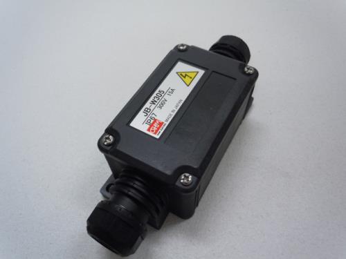 ESCO（エスコ） 5極(300V/15A) 端子台付中継ﾎﾞｯｸｽ(黒) EA940CY-5B