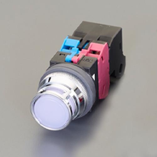 IDEC（アイデック） AC100V 押しﾎﾞﾀﾝｽｲｯﾁ(LED照光ﾌﾙｶﾞｰﾄﾞ/白) ALFN21611DNPW