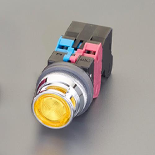 IDEC（アイデック） AC100V 押しﾎﾞﾀﾝｽｲｯﾁ(LED照光ﾌﾙｶﾞｰﾄﾞ/黄) ALFN21611DNY