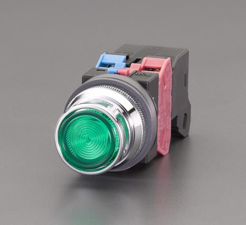 IDEC（アイデック） AC200V 押しﾎﾞﾀﾝｽｲｯﾁ(LED照光ﾌﾙｶﾞｰﾄﾞ/緑) ALFN22611DNG