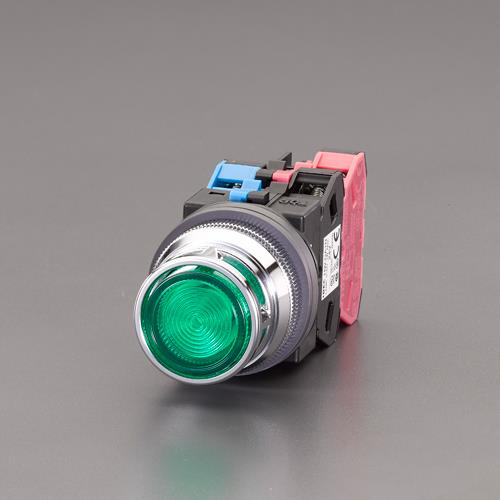 IDEC（アイデック） AC/DC24V 押しﾎﾞﾀﾝｽｲｯﾁ(LED照光ﾌﾙｶﾞｰﾄﾞ/緑) ALFN22211DNG