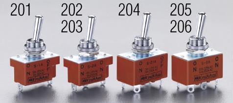 NKKスイッチズ 125V/15A 単極単投/トグルスイッチ S-1A